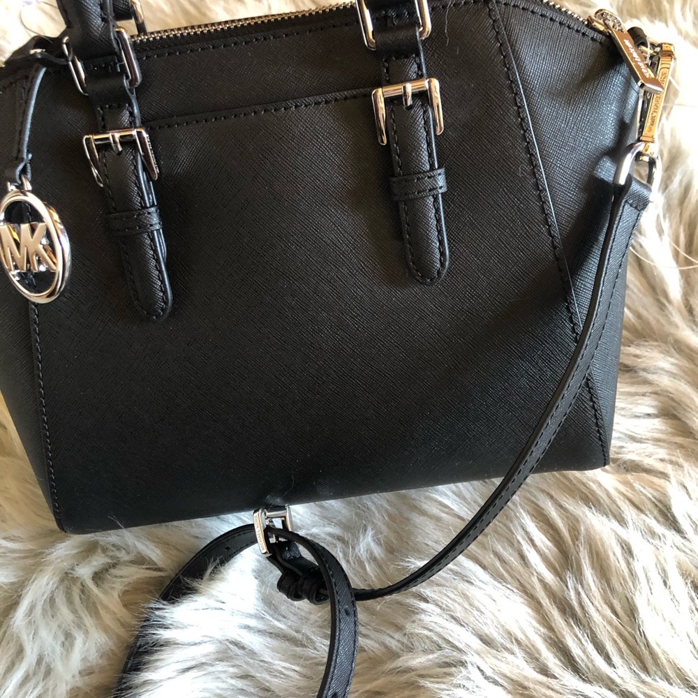 NWT Michael Kors md Ciara messenger handbag black - Picture 7 of 8